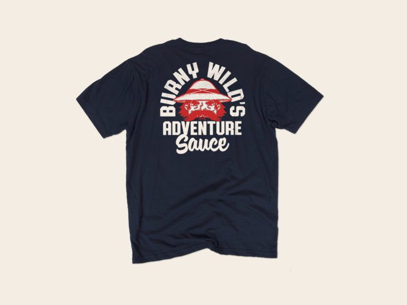 Navy Back | Burny Wild's Logo T-Shirt