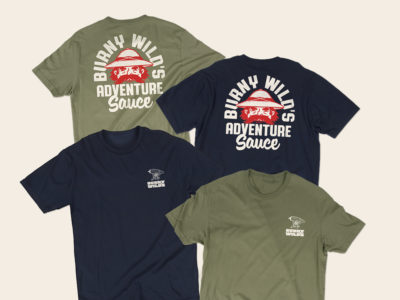 Navy and Olive | Burny Wild's Logo T-Shirt