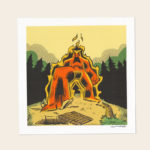 On Fire | Burny Wild's 10 x 10" Art Print