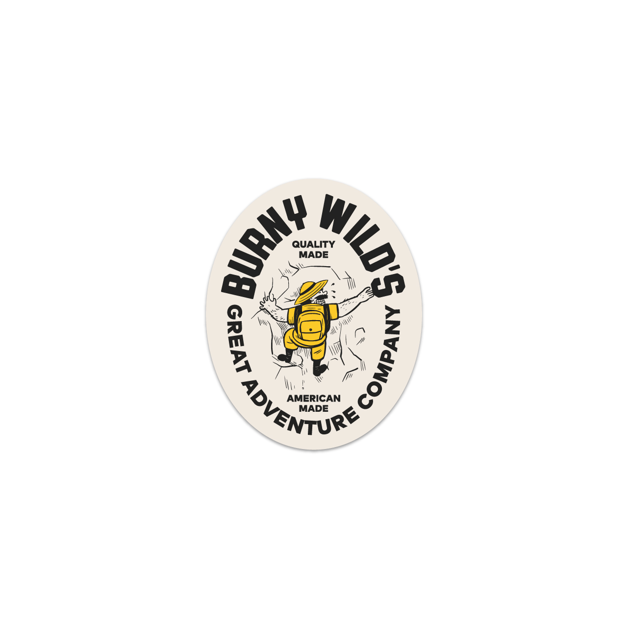 Quality Made Goods, Great Outdoor Company | Burny Wild's Sticker