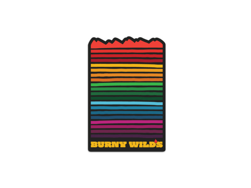 Rainbow Mountains | Burny Wild's Sticker